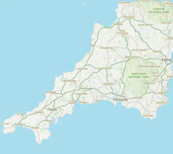 Cornwall Catchment Market Map